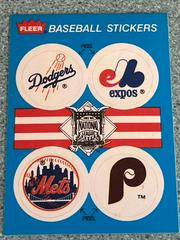 Dodgers, Expos, Mets, Phillies Baseball Cards 1989 Fleer Baseball Stickers Prices