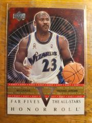 Michael Jordan Basketball Cards 2001 Upper Deck Honor Roll Fab Five All-Stars Prices