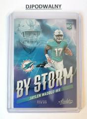 Jaylen Waddle [Blue] #BST-6 Football Cards 2021 Panini Absolute By Storm Prices