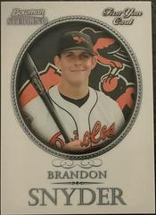 Brandon Snyder #BS-BSN Baseball Cards 2005 Bowman Sterling Prices