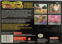 Box Back | Super Mario World 2 Yoshi's Island Super Nintendo