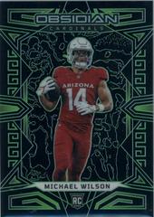 Michael Wilson [Green Electric Etch] #103 Football Cards 2023 Panini Obsidian Prices