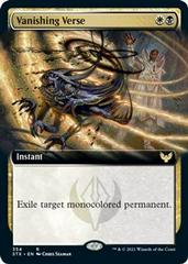 Vanishing Verse [Extended Art Foil] Magic Strixhaven School of Mages Prices