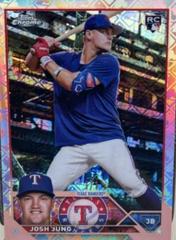 Josh Jung [Logofractor Rose Gold] #93 Baseball Cards 2023 Topps Chrome Prices