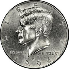 1996 P Coins Kennedy Half Dollar Prices