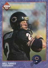Will Furrer #27 Football Cards 1993 Collector's Edge Prices