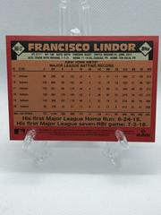 Back Of Card  | Francisco Lindor Baseball Cards 2021 Topps Update 1986 35th Anniversary
