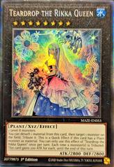 Teardrop the Rikka Queen [Collector's Rare] MAZE-EN053 YuGiOh Maze of Memories Prices