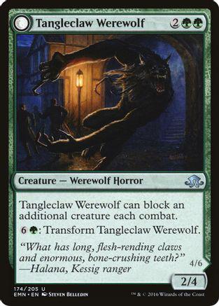 Tangleclaw Werewolf [Foil] Magic Eldritch Moon