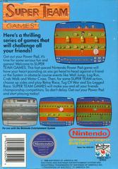 Super Team Games - Back | Super Team Games NES