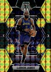 LeBron James [Choice Black Gold] #98 Basketball Cards 2022 Panini Mosaic Prices
