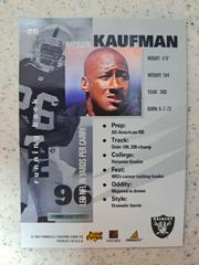 Backside | Napoleon Kaufman Football Cards 1997 Pinnacle Inside