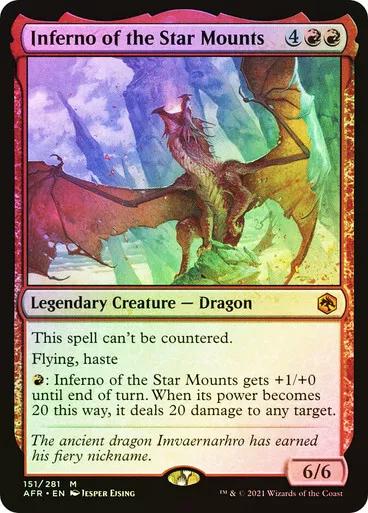 Inferno of the Star Mounts [Foil] #151 Magic Adventures in the Forgotten Realms