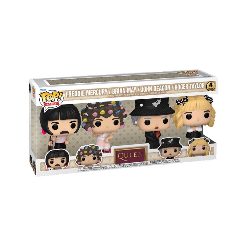 Freddie Mercury / Brian May / John Deacon / Roger Taylor 4 Pack Funko POP Rocks