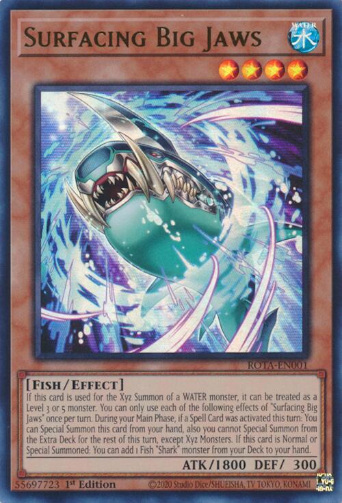 Surfacing Big Jaws ROTA-EN001 YuGiOh Rage of the Abyss