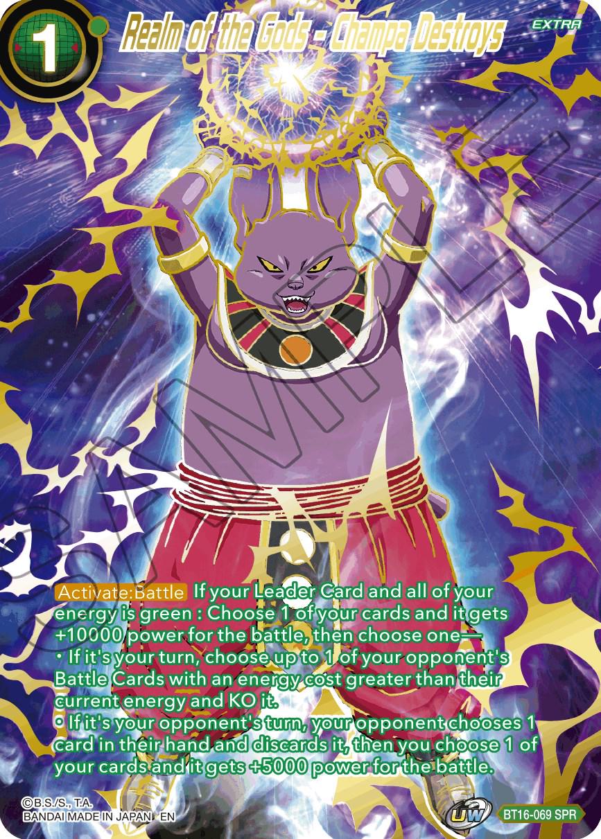 Realm of the Gods - Champa Destroys [SPR] BT16-069 Dragon Ball Super Realm of the Gods