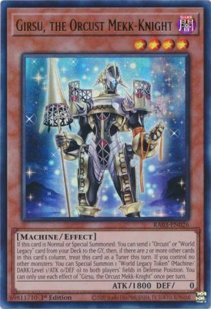 Girsu, the Orcust Mekk-Knight [Ultra Rare] RA03-EN026 YuGiOh Quarter Century Bonanza