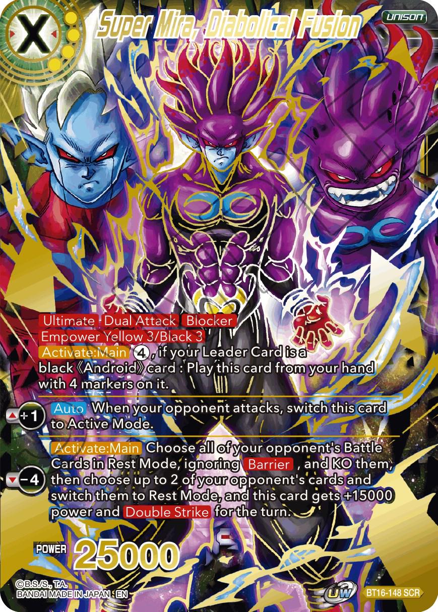 Super Mira, Diabolical Fusion BT16-148 Dragon Ball Super Realm of the Gods