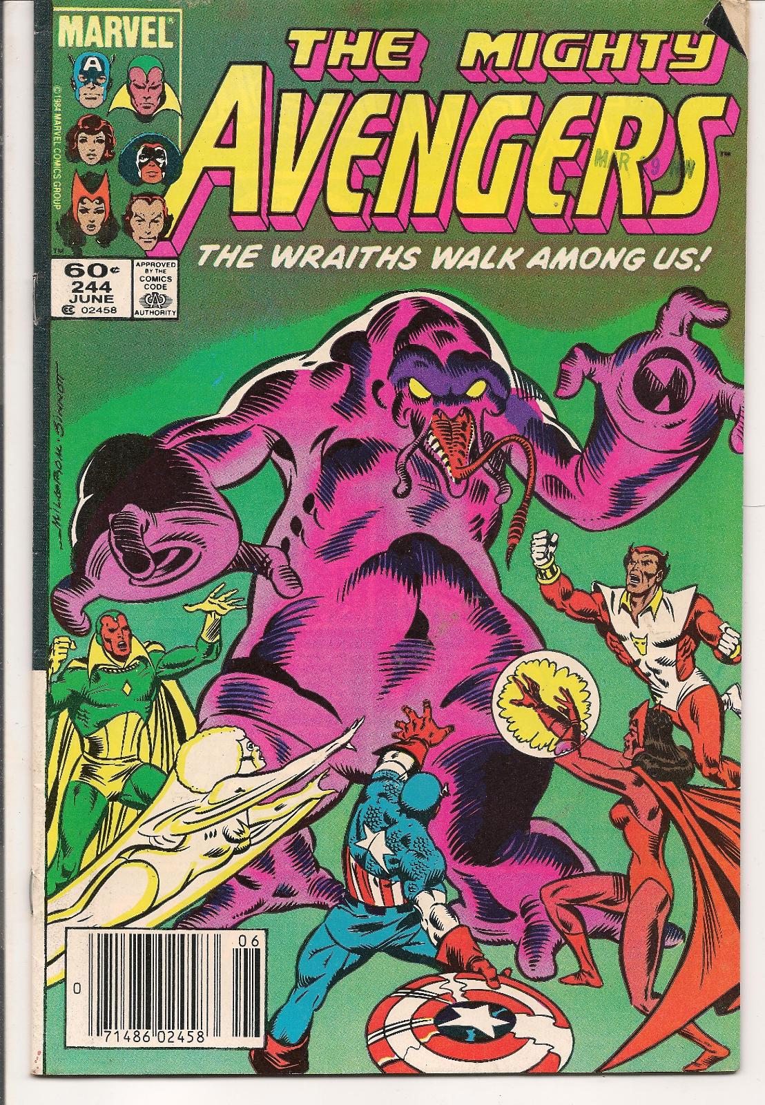 The Mighty Avengers [Newsstand] #244 (1984) Comic Books Mighty Avengers