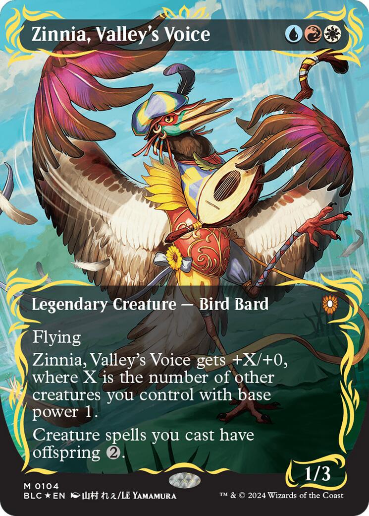 Zinnia, Valley's Voice #104 Magic Bloomburrow Commander