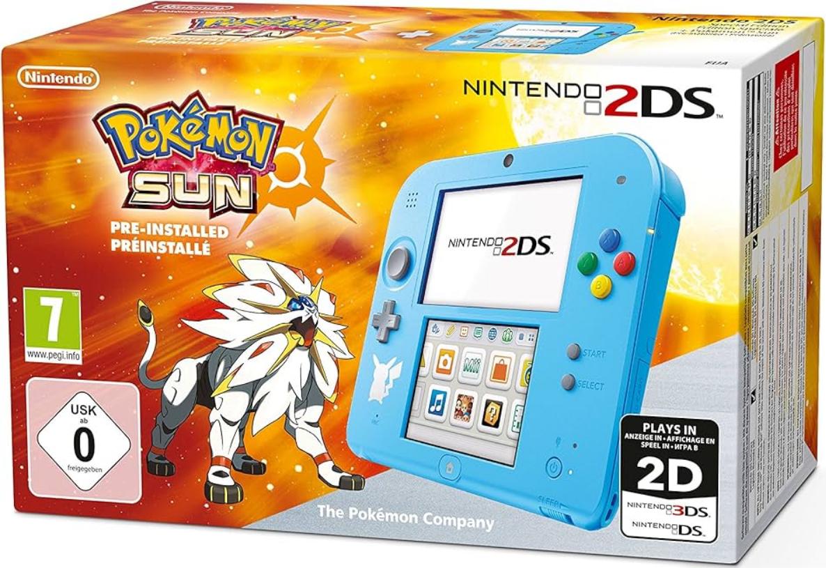 Nintendo 2DS Special Edition [Pokemon Sun Pre-installed] PAL Nintendo 3DS