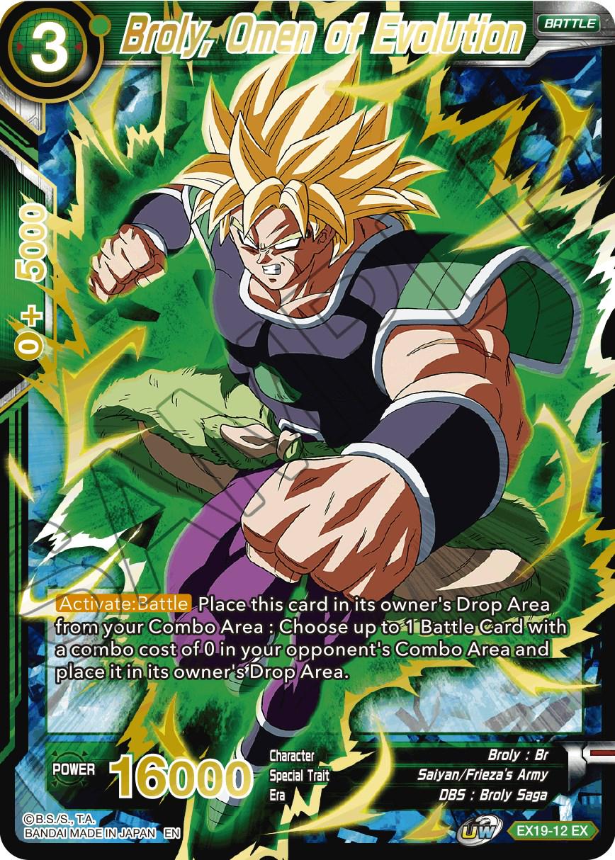 Broly, Omen of Evolution EX19-12 Dragon Ball Super Expansion Set: Special Anniversary Box 2021