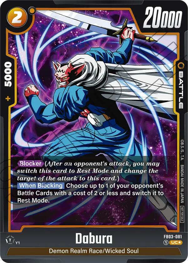 Dabura FB03-081 Preise | Dragon Ball Fusion World Judge Promo | Dragon ...