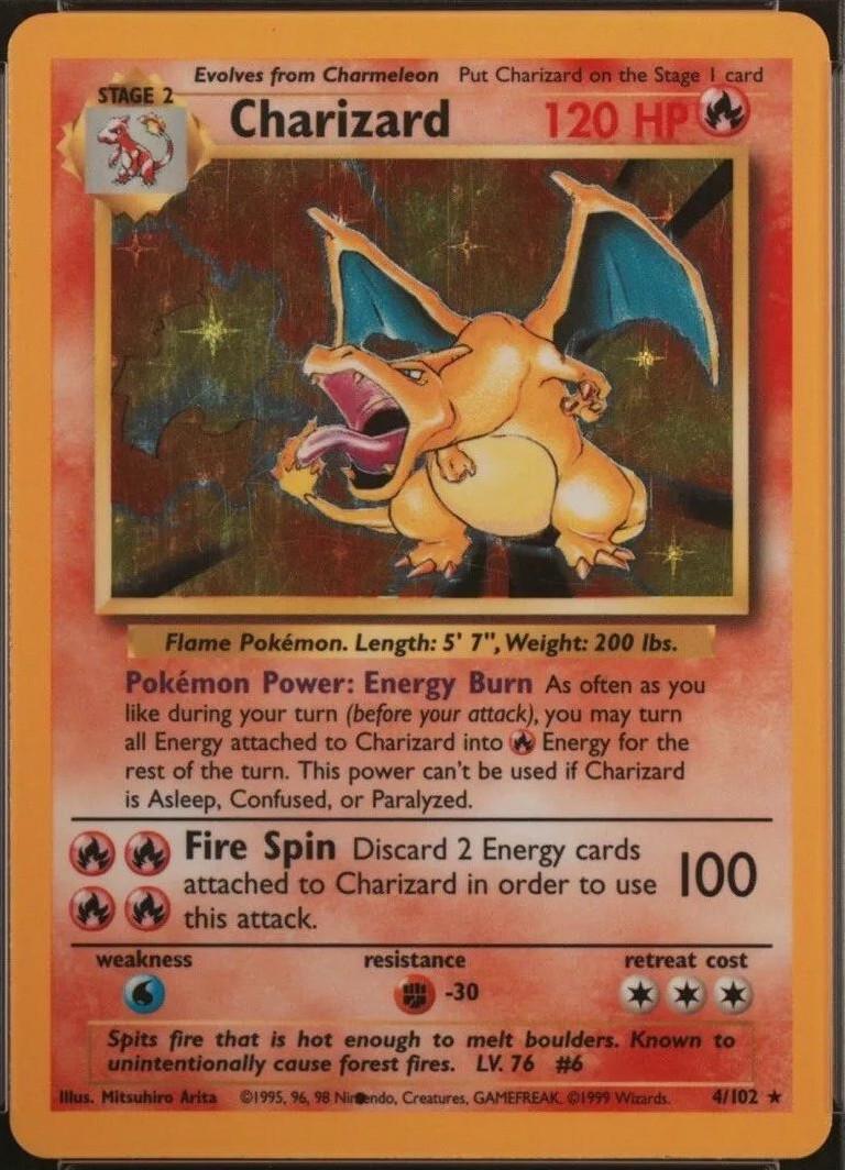 Base set hot charizard