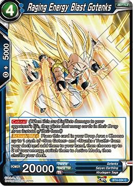 Raging Energy Blast Gotenks BT4-034 Dragon Ball Super Colossal Warfare