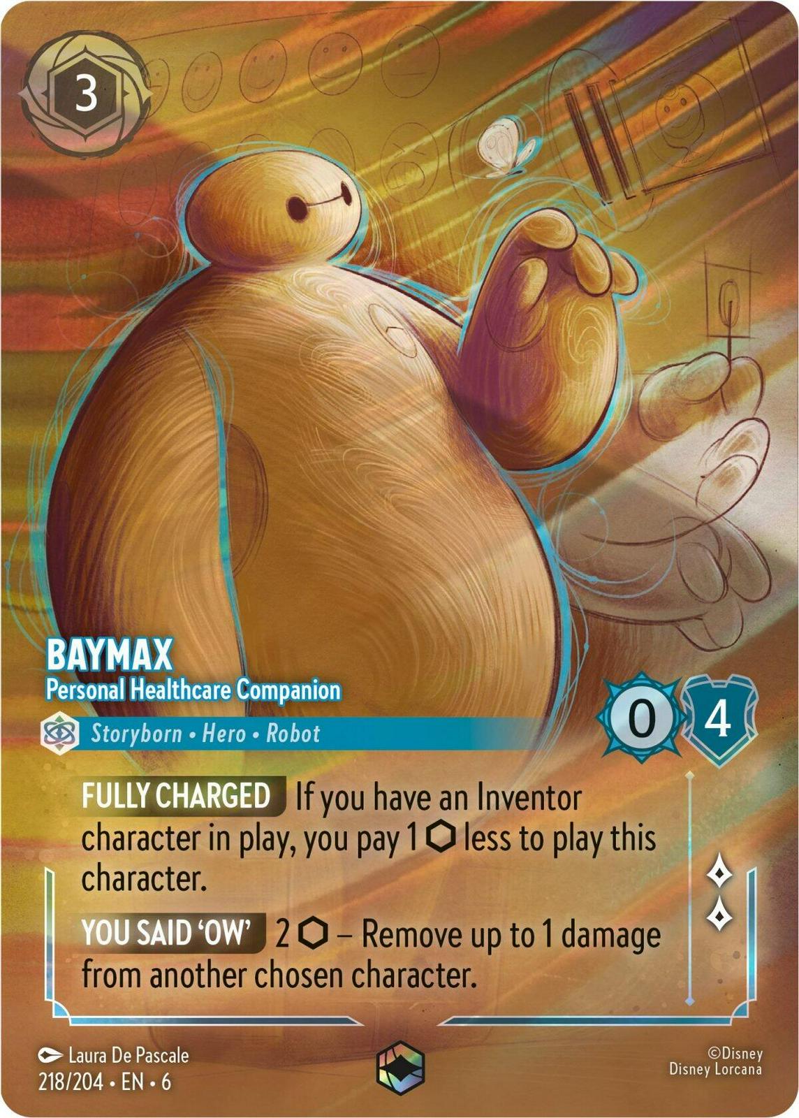 Baymax - Personal Healthcare Companion #218 Lorcana Azurite Sea