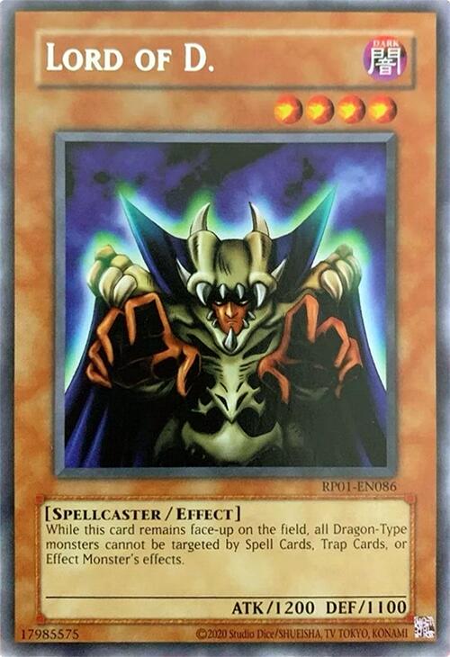 Lord of D. RP01EN086 Prices YuGiOh Retro Pack 2024 YuGiOh Cards