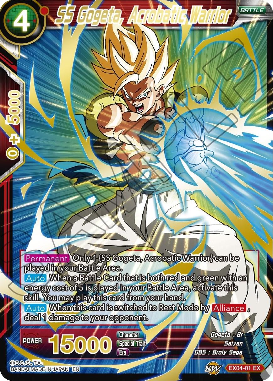 SS Gogeta, Acrobatic Warrior [Gold Stamped Foil] EX04-01 Dragon Ball Super Mythic Booster