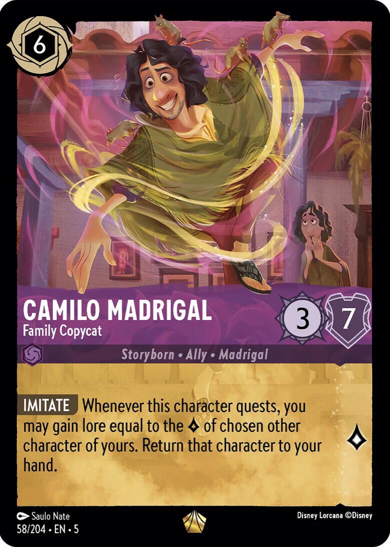 Camilo Madrigal - Family Copycat [Foil] #58 Lorcana Shimmering Skies