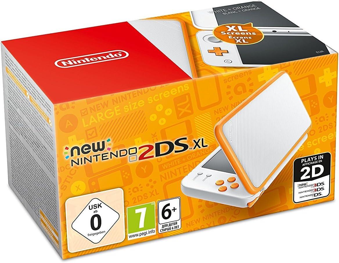 New Nintendo 2DS XL White + Orange PAL Nintendo 3DS