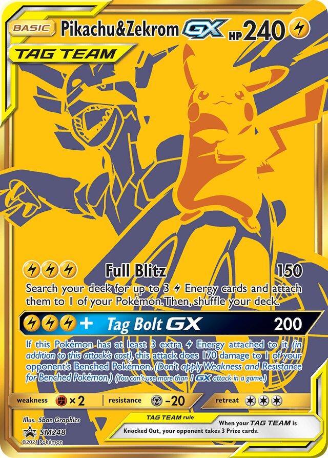 Pikachu & Zekrom GX #SM248 Pokemon Promo