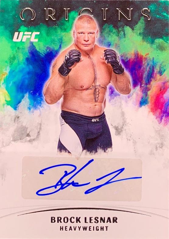 Brock authentic Lesnar Origins Autographed Card! UFC WWE