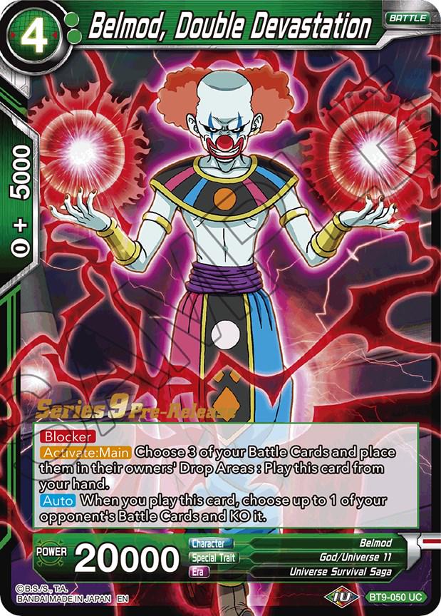 Belmod, Double Devastation BT9-050 Dragon Ball Super Universal Onslaught: Pre-Release Promos