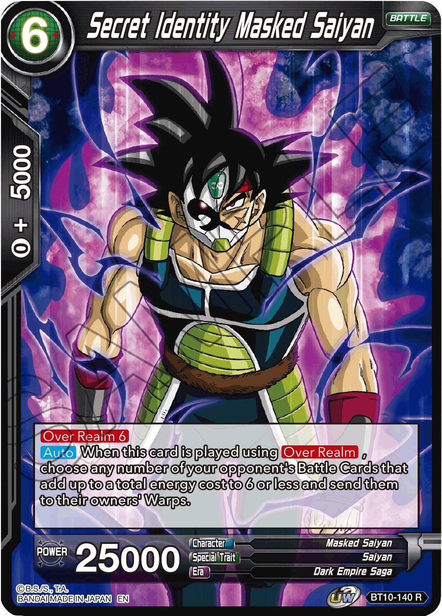 Secret Identity Masked Saiyan BT10-140 Dragon Ball Super Rise of the Unison Warrior