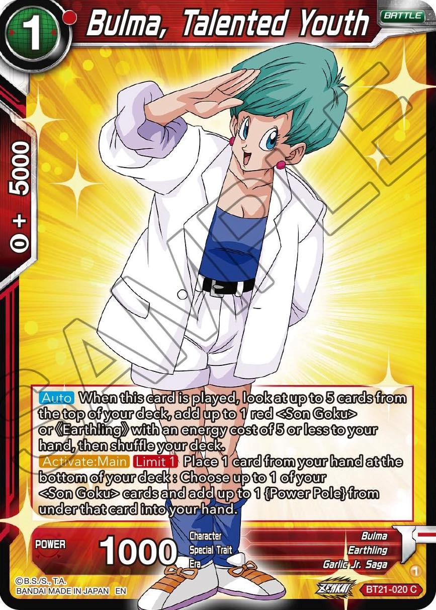 Bulma, Talented Youth BT21-020 Dragon Ball Super Wild Resurgence