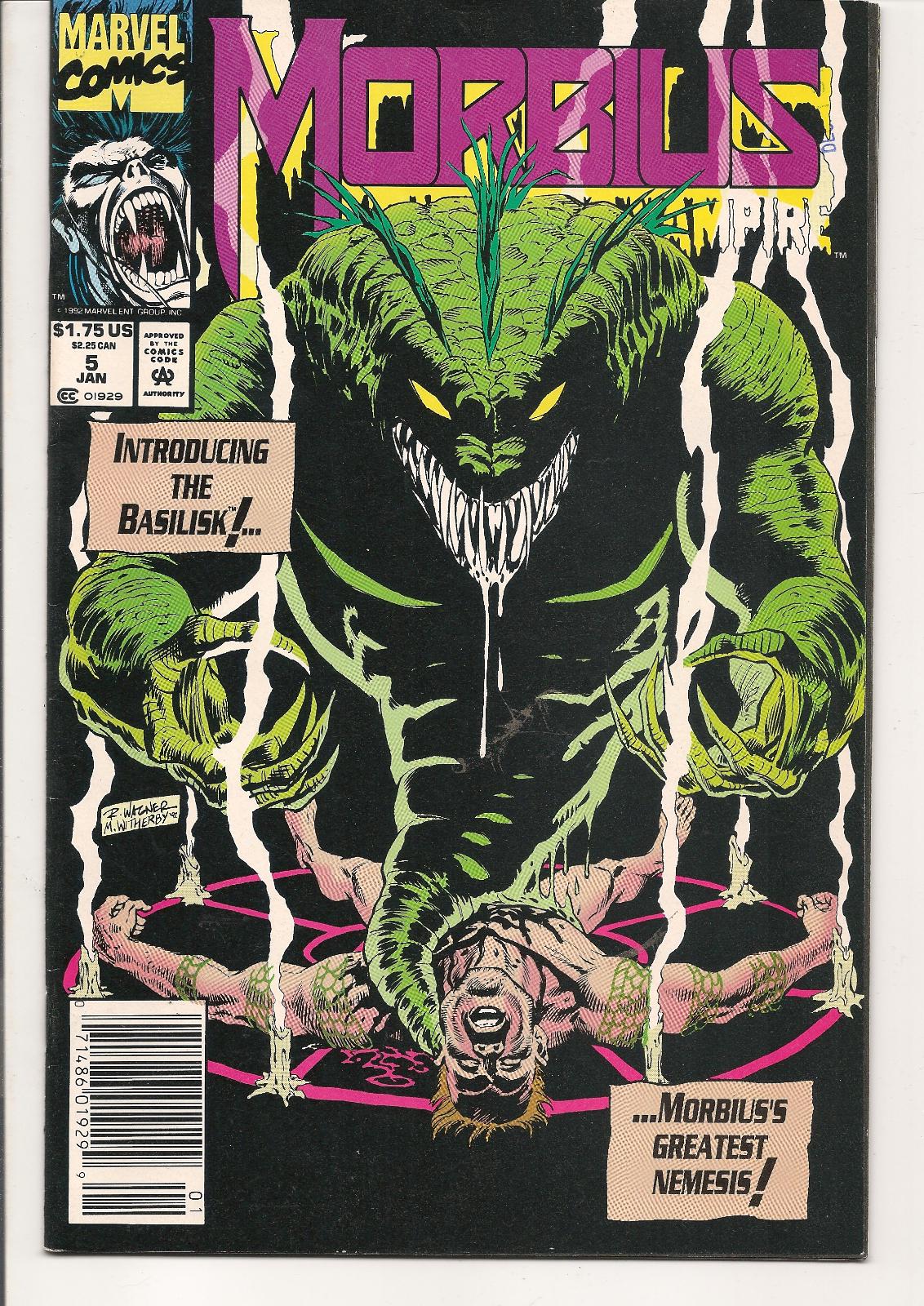 Morbius: The Living Vampire [Newsstand] #5 (1993) Comic Books Morbius: The Living Vampire