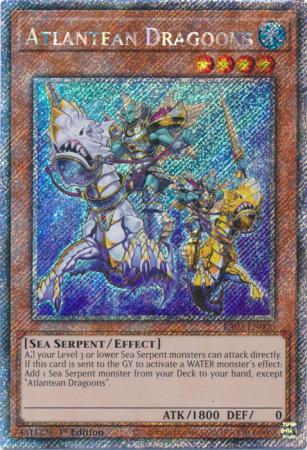 Atlantean Dragoons [Platinum Secret Rare] RA03-EN006 YuGiOh Quarter Century Bonanza