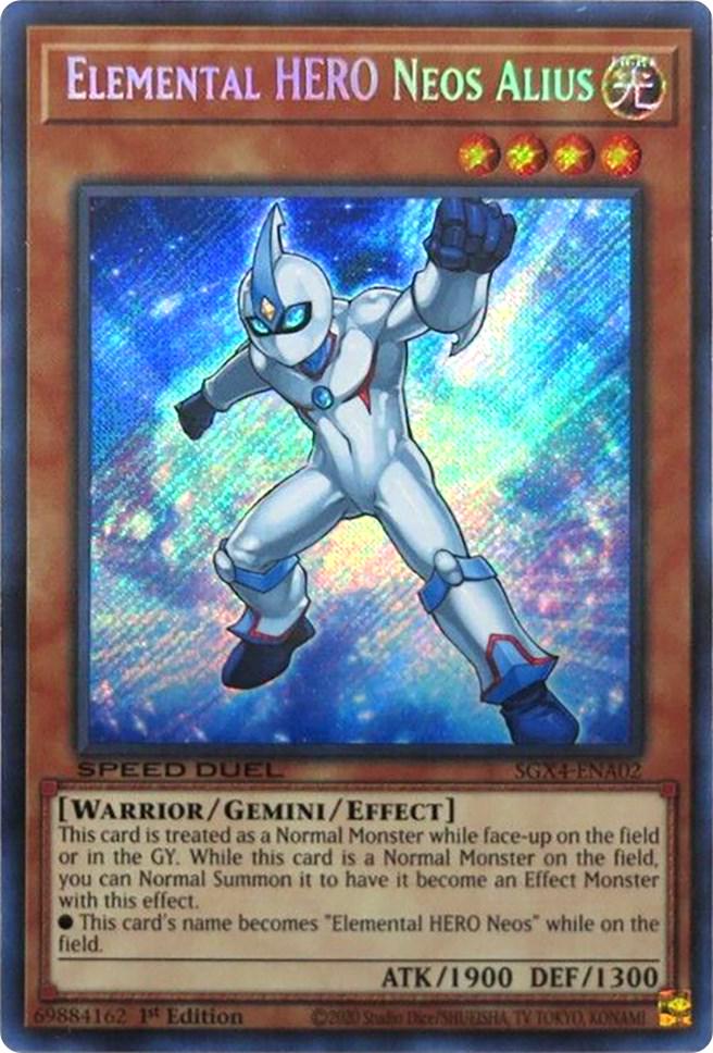 Elemental HERO Neos Alius SGX4-ENA02 YuGiOh Speed Duel GX: Midterm Destruction