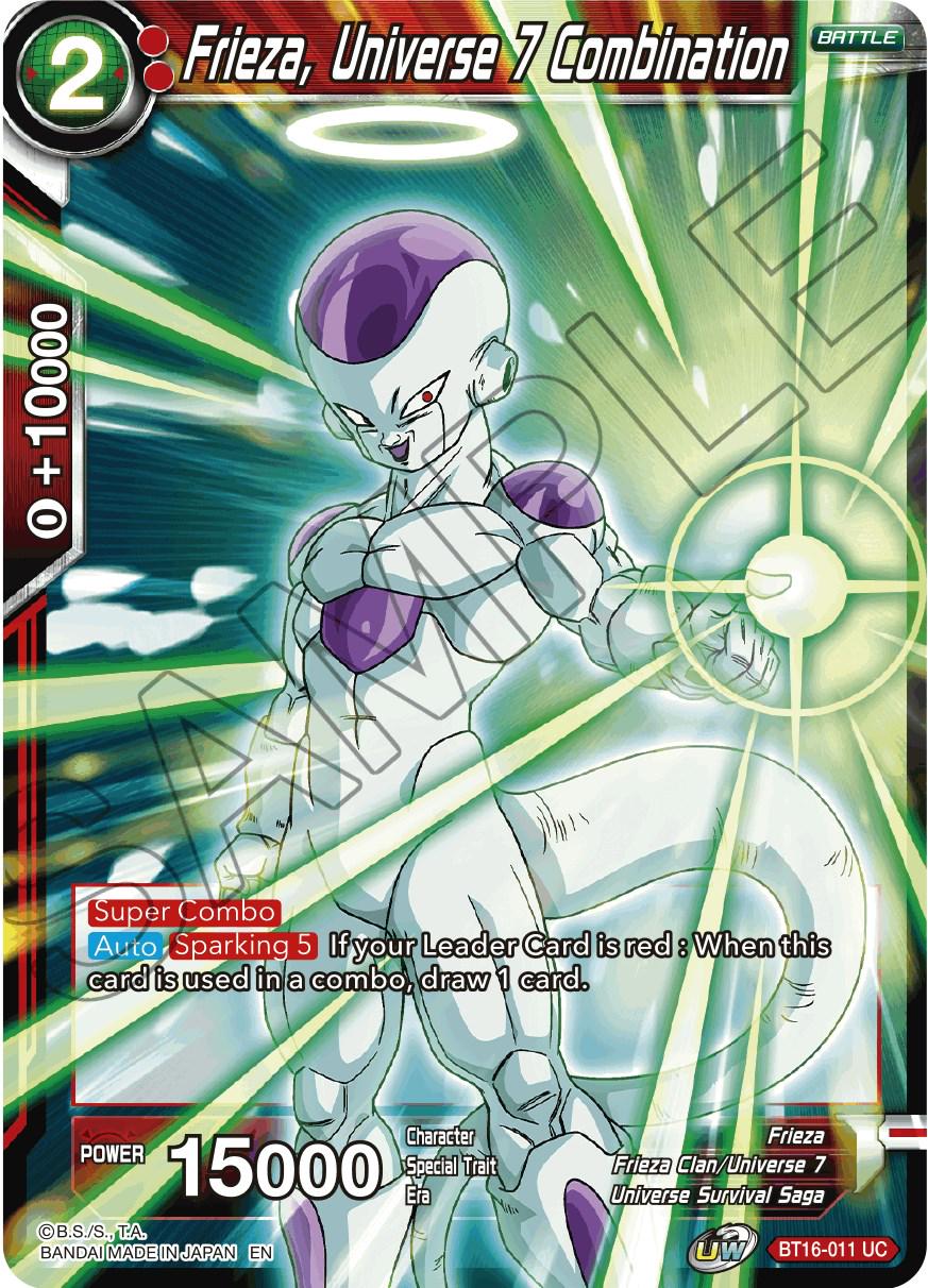 Frieza, Universe 7 Combination BT16-011 Dragon Ball Super Realm of the Gods