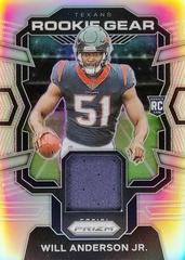 Will Anderson Jr. Football Cards 2023 Panini Prizm Rookie Gear Prices