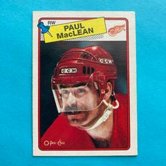 Paul MacLean #38 Hockey Cards 1988 O-Pee-Chee Prices