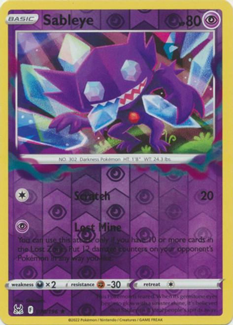 Sableye [Reverse Holo] #70 Prices | Pokemon Lost Origin | Pokemon Cards