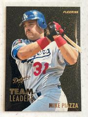 Mike Piazza, Ramon Martinez #21 Baseball Cards 1995 Fleer Team Leaders Prices