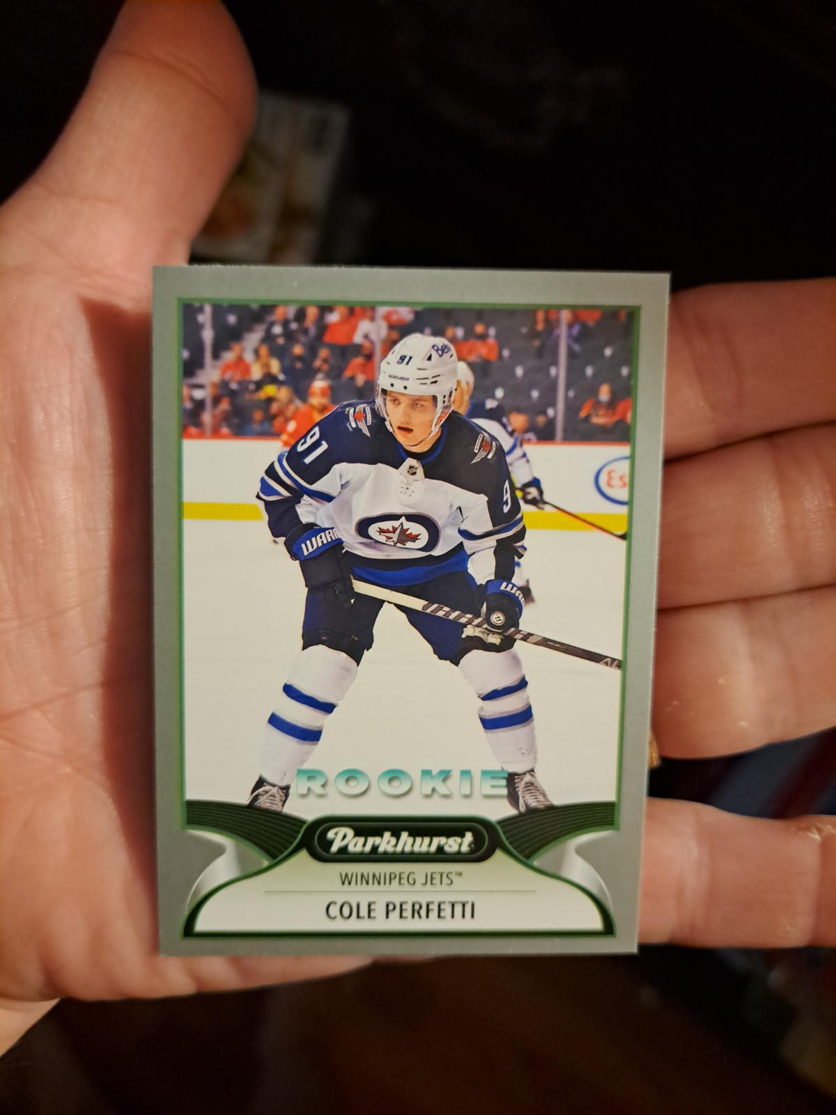 Cole Perfetti [Silver] 288 Prices [Rookie] 2021 Parkhurst Hockey Cards