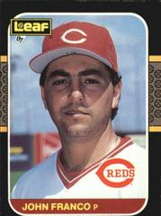 John Franco #178 Baseball Cards 1987 Leaf Prices
