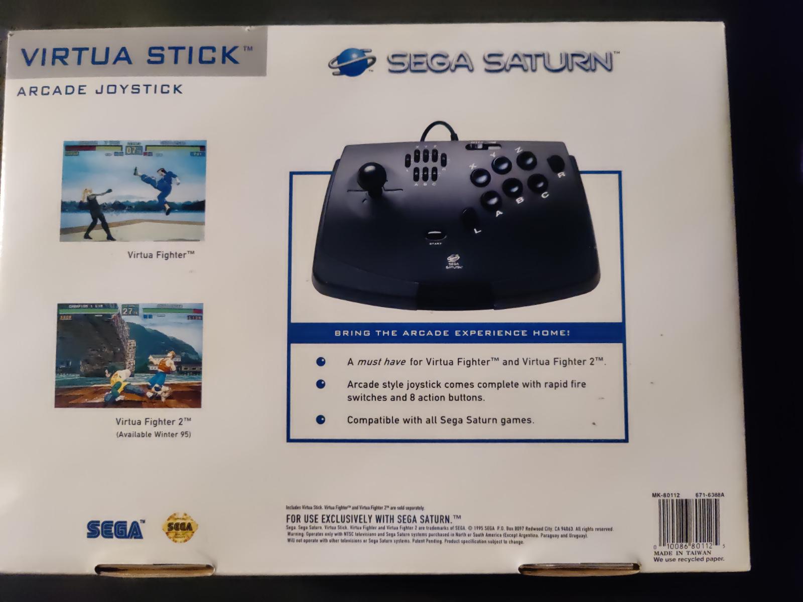 Manette Sega Virtua Stick HSS-0136 – Sega Saturn – Boîte Incluse – Occasion Japon